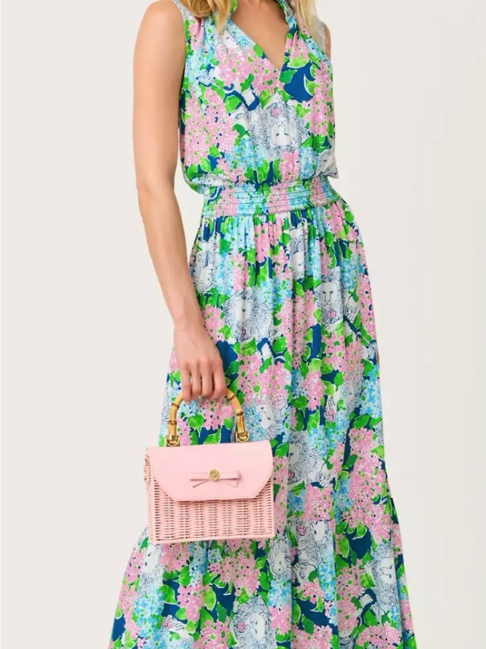 Lydia the Lion Amiria Maxi Dress Lilly Pulitzer Sz. M